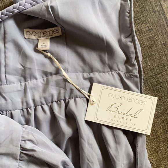 Eva Mendes Bridal Party Collection Gray Summer Skater Fit and Flare Dress Size 6 - Picture 5 of 10